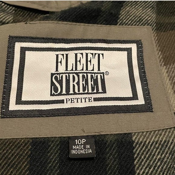 Vintage Green Oversized Trench Coat Size 10P - Picture 5 of 8